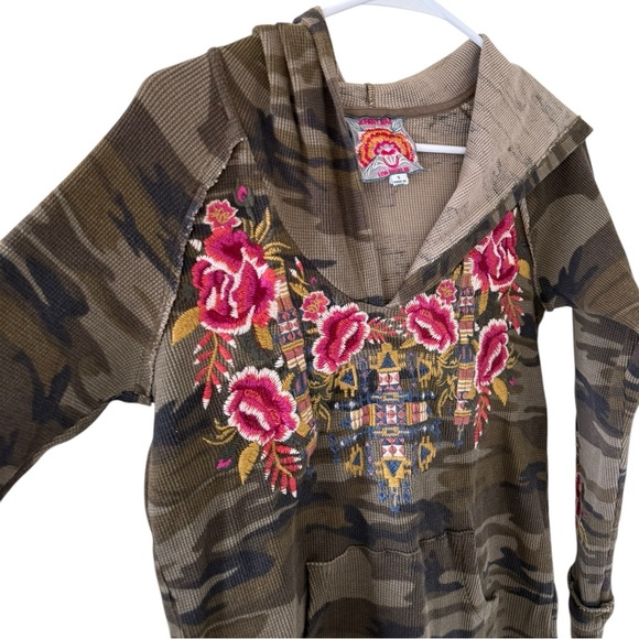 Johnny Was Axton Camo Embroidered Hoodie - Picture 9 of 9